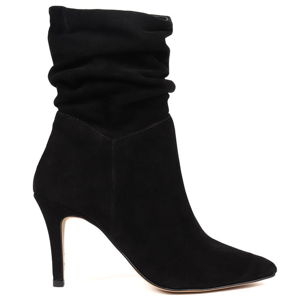 Suede slouch ankle on sale boots