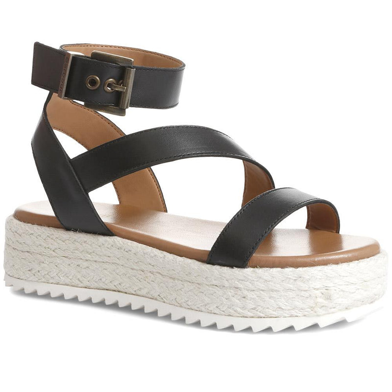 Astley Leather Platform Sandals - BARBR35518 / 321 406 from Jones 