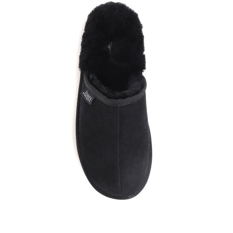 Mens black sheepskin on sale slippers