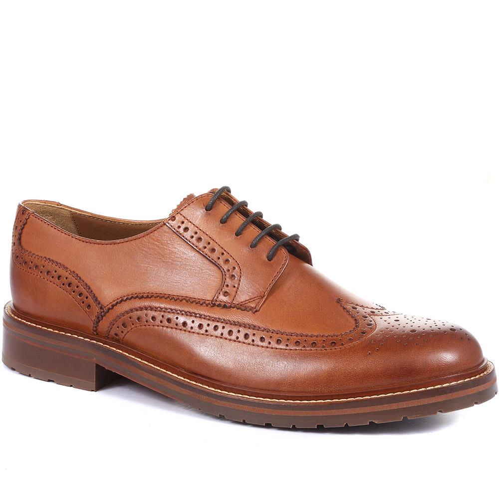 Kingsbay Men's Leather Brogues - KINGSBAY / 320 142