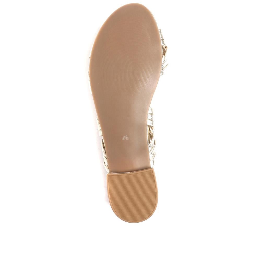 Madena Leather Mule Sandals - MADENA / 323 882 from Jones Bootmaker