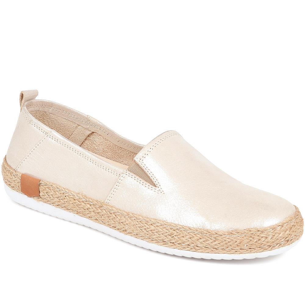 Milan Leather Espadrille Flats - MILAN / 320 085