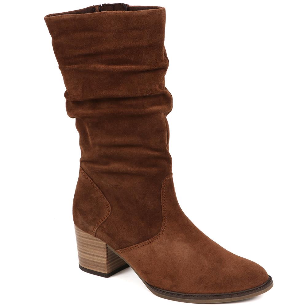 Ramona Suede Slouch Calf Boot (GAB30557) by Gabor from Jones Bootmaker