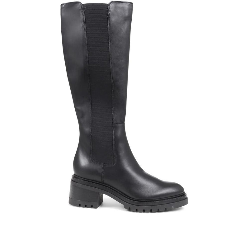 Domenica Leather Knee Length Boots (DOMENICA) by Jones Bootmaker