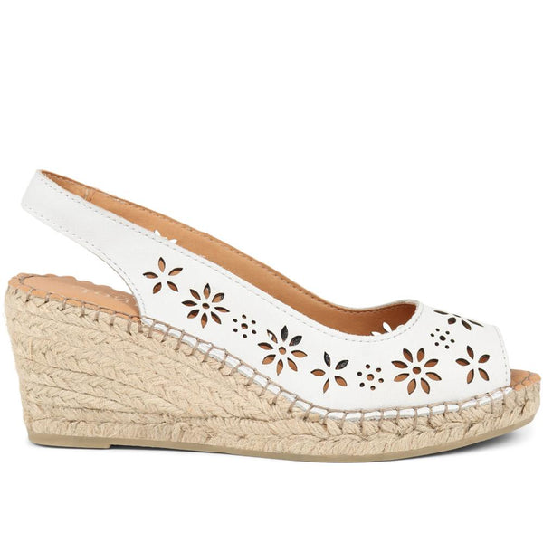 Reina Leather Espadrilles - REINA / 325 460 from Jones Bootmaker