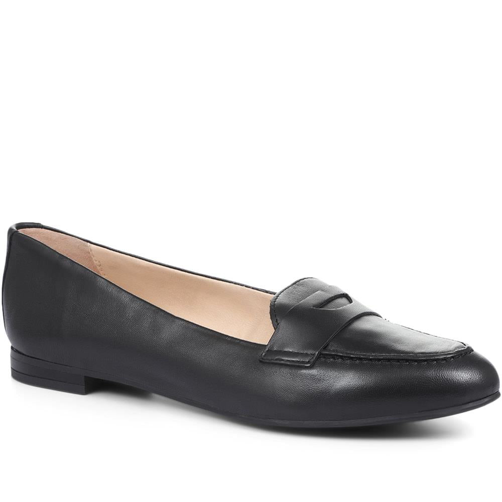 Budapest Leather Ladies Loafers - CARM29503 / 314 974