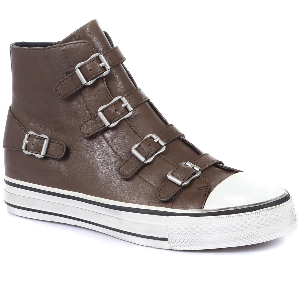 Virgin Leather High-Top Platform Trainers - FASHE34501 / 320 276