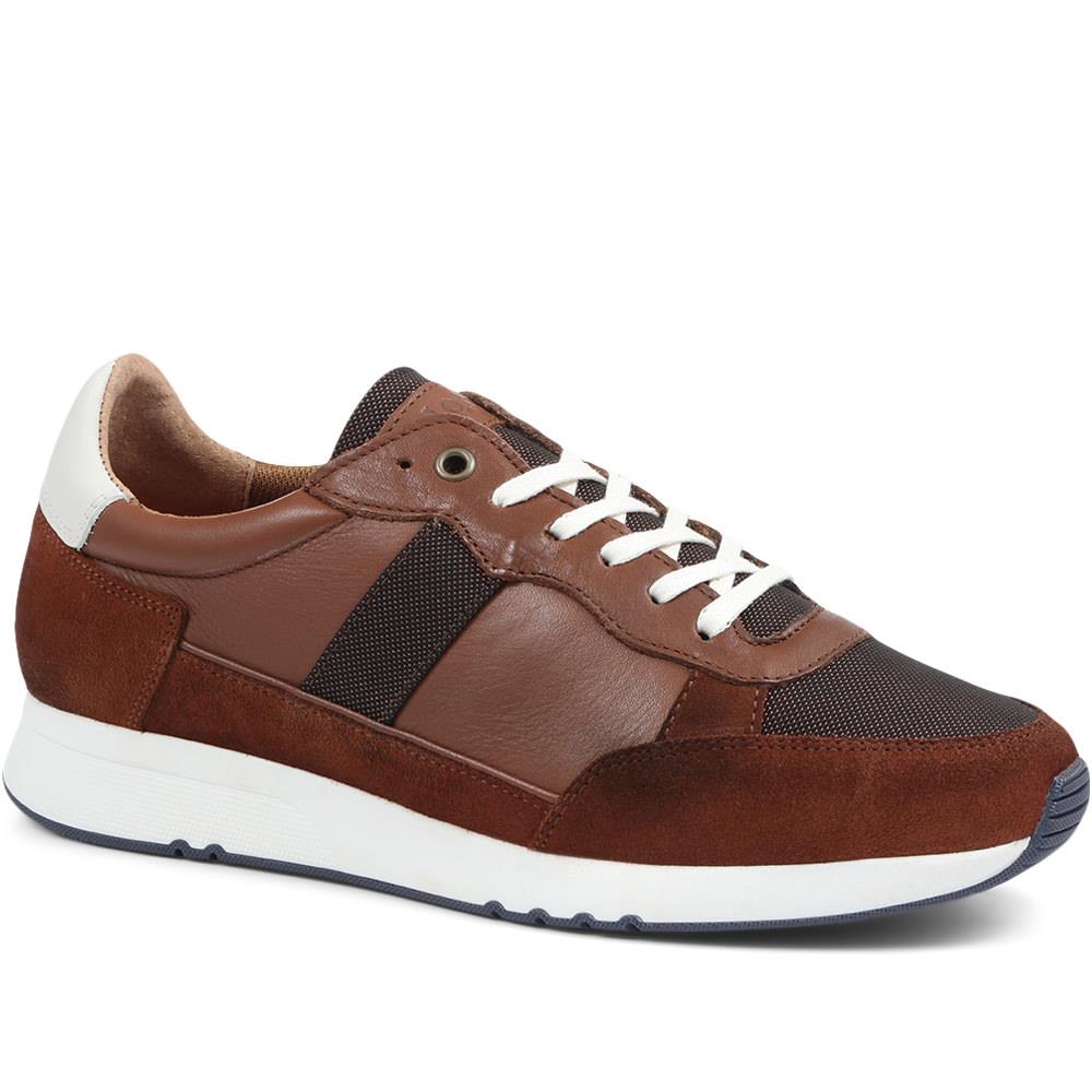 Theo Leather Lace-Up Trainer - THEO / 318 119