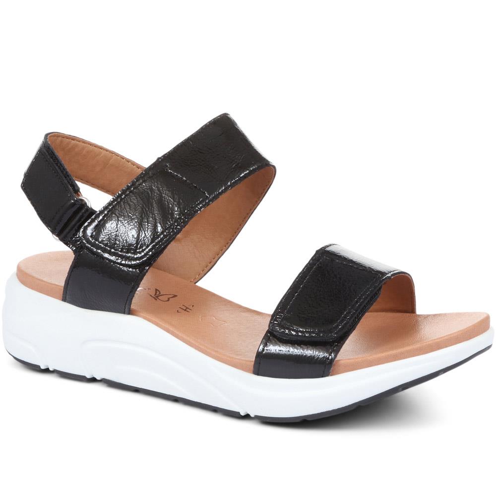 Touch Fastening Leather Sandals - CAPRI33509 / 320 988